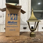 Nos Vintage Melissa Lighting Exterior Post Lantern Finial Fixture. Fixed Price $95.00.