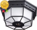 HZ-4300-BK Ceiling Motion Light, Black, Bulb Not Included. Fixed Price $117.00.