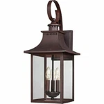 Quoizel CCR8410CU 3-LIGHT Chancellor Outdoor Lantern In Copper Bronze. Fixed Price $263.90.