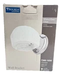 Progress Lighting White/clear/chrome Glass Wall Fixture Pull Chain P3082-15SW. Fixed Price $25.41.