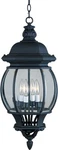 Maxim 1039 Black Crown Hill 4-LIGHT Outdoor Lantern Pendant. Fixed Price $207.00.