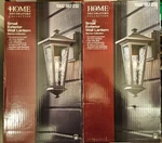 Home Decorators Collec Barrow Oil Rubbed Bronze Exterior Wall Lantern 2 Pack. Fixed Price $79.63.