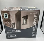 Hampton Bay Hurley Matte Black Outdoor 1-LIGHT Wall Lantern Sconce. Fixed Price $30.17.