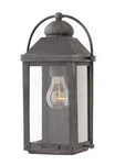 Hinkley Anchorage 1-LIGHT Outdoor Small Wall Mount Aged Zinc 1850DZ. Fixed Price $309.00.