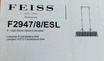 Feiss F2947/8/ESL Light 15IN Ebonized Silver Leaf Chandelier Ceiling. Fixed Price $1799.99.