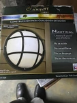 Newport Crest Nautical Outdoor Wall Lantern Matte Black. Fixed Price $13.00.