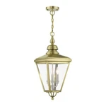 Livex Adams Lt Outdoor Large Pendant Lantern, Brass/nickel/cluster 27377-01. Fixed Price $1049.96.