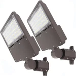 150W Led Parking Lot Lights 2-PACK With Dusk Dawn Photocell, 21000LM. Fixed Price $183.99.