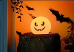 Ikea Kustfyr Pumpkin Jack Lantern Halloween Corded Table Lamp Led. Fixed Price $26.00.