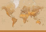 Antique World Wall Mural 144WX100H Removable Mapmonde Planisphere. Fixed Price $99.99.
