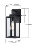 Hukoro 1-LIGHT Black Wall Sconce Exterior 14" F19041-BK. Fixed Price $19.99.