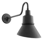 Quorum Torrey Large Outdoor Wall Gooseneck Lantern Black 731-69 11.25 X 18.25 H. Fixed Price $150.00.