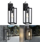 2 Pack Large Size Outdoor Wall Lights Dusk To Dawn, 18 Inch Lantern Set .... Fixed Price $115.20.