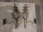 Pair Of Brass Eagle Lanterns. Fixed Price $1000.00.