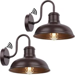 Tobusa Dusk Dawn Outdoor Wall Lights 2PACK Farmhouse Gooseneck Sconce Black. Fixed Price $46.99.