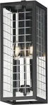 Maxim 30693CL Magnus 2 Light 17" Tall Outdoor Wall Sconce - Black. Fixed Price $117.30.