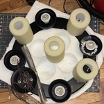 Allen + Roth #3364 4-LIGHT Black Chandelier Ceiling Fixture Indoor Hardwired. Fixed Price $40.00.