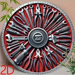 Round Tin Metal Signs Home Cor 8X8 Retro Classic Tools Design With Red & Black. Fixed Price $9.99.