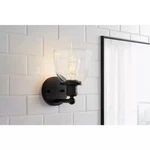 Hdc Evelyn 6 In. 1-LIGHT Matte Black Modern Wall Mount Sconce. Fixed Price $19.95.