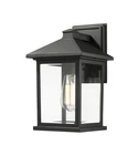 Z-lite 531M Black Portland 14"H Single Light Outdoor Lantern Wall Sconce. Fixed Price $212.50.