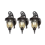 Outdoor Light Fixture, 3 * Wall Mount (no Sensor), LM0519-DN-S. Fixed Price $320.42.