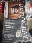 Hampton Bay Drackert 13 In. Outdoor Wall Light With Seedy Glass. Fixed Price $63.19.