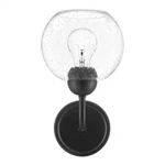 Hdc Jill 1-LIGHT Black Wall Sconce With Seeded Glass Shade 45327-HBO. Fixed Price $31.99.