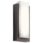 Kichler Dahlia Outdr Wall 2LT 8X18.75", Arch Bronze, White - 49557AZLED. Fixed Price $624.99.