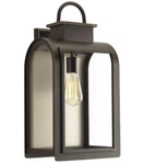 Outdoor Wall Lantern Farmhouse Clear Progress Lighting Oil Rub Bronze P6030-108. Fixed Price $41.11.