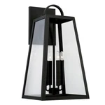 Capital Lighting Leighton Outdoor Wall Lantern, Black/clear - 943743BK. Fixed Price $313.60.