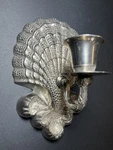 Vintage Sea Shell Metal Wall Sconce * Beach Hollywood Regency Silver. Fixed Price $35.00.