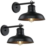 Outdoor Wall 2-PACK Black Sconces, Farmhouse Barn Lights, Moder.... Fixed Price $48.04.