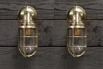 Nautical Vintage Sea Marine Passageway Bulkhead Wall Light Fixture - Oceanic 2PC. Fixed Price $399.00.