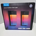 Govee Outdoor Wall Light 2-PACK Rgbww Smart Led Sconce Matter Alexa Google H7075. Fixed Price $95.00.