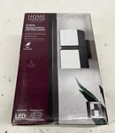 Home Decorators Keating 8.39 In. 2LIGHT Dark Gray Led Outdoor Wall Sconce. Fixed Price $29.99.