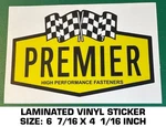 Premier High Performance Fasteners Vintage Racing Sticker Decal- Nascar Scca. Fixed Price $9.32.