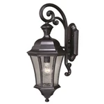 Vaxcel Aberdeen Dualux 10' Outdoor Wall Light, Shiny Black - T0320. Fixed Price $282.99.