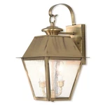 Livex Mansfield Light Outdoor Wall Lantern, Antique Brass/seeded 2165-01. Fixed Price $399.96.
