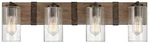 Hinkley Sawyer 30 3/4" Wide Sequoia Wood 4-LIGHT Bath. Fixed Price $459.00.