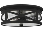 Sea Gull 7821402-12 Two Light Outdoor Ceiling Flush Mount,black.bulbs Not Includ. Fixed Price $154.48.