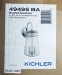 Kichler Lighting 49496BA Lyndon Outdoor Wall Brushed Aluminum Finish Scuff. Fixed Price $95.00.