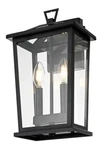 Outdoor Wall Sconce Light Fixture Clear Glass Large Exterior Porch Walkway 14.5". Fixed Price $146.28.