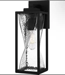 Quoizel ZAR8405 Zarah 15" Tall Outdoor Wall Sconce - Black. Fixed Price $99.00.