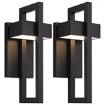 Lamqee Led Outdoor Wall Sconce 3000K 2 Pack Matte Black. Fixed Price $154.99.