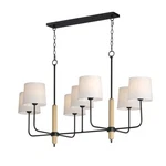 Maxim Lighting Bozeman Linear Chandelier, Natural Wood - 11867OFNWD. Fixed Price $774.99.