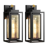 Wihtu Dusk To Dawn Outdoor Wall Lantern, 2 Pack Black Sensor Waterproof. Fixed Price $179.99.