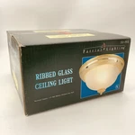 Patriot Lighting Swirl Ribbed Glass Ceiling Bright Brass Finish 351-2935. Fixed Price $22.97.