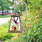 Solar Lantern With Shepherd Hook, Hanging Led Lights, Outdoor Wa.... Fixed Price $45.04.