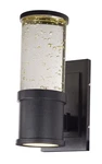 Nos Maxim Lighting Solid Bubble Glass Pillar Outdoor Wall Sconce Led 53685CLGBK. Fixed Price $99.00.