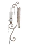 Nos Quoizel Tricia 1 Light Candle Sconce Wall Mount Fixture Crystal Prisms. Fixed Price $58.00.